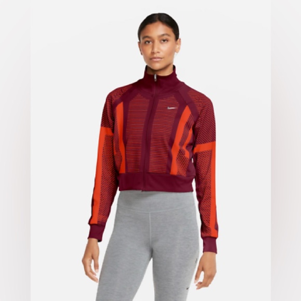 Nike Pro Cropped Knit Full Zip Jacket